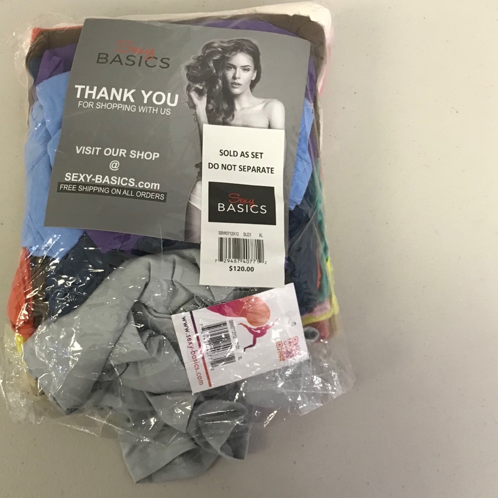 NWT Sexy Basics 12 Pack Spandex Shorts (E15)